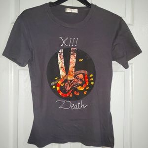 Christian Dior Auth. CD Vintage Motherpeaxe Top Tshirt Sz.Medium